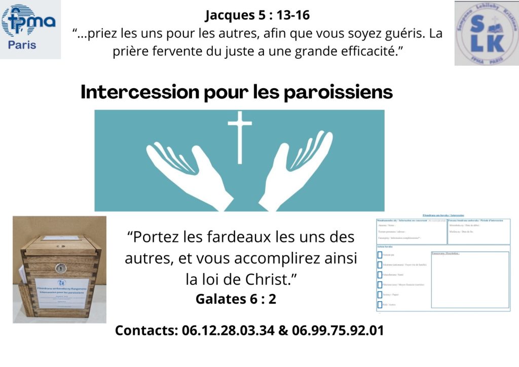SLK Intercession de prière